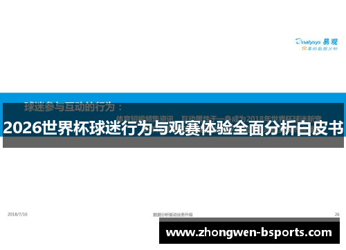 2026世界杯球迷行为与观赛体验全面分析白皮书
